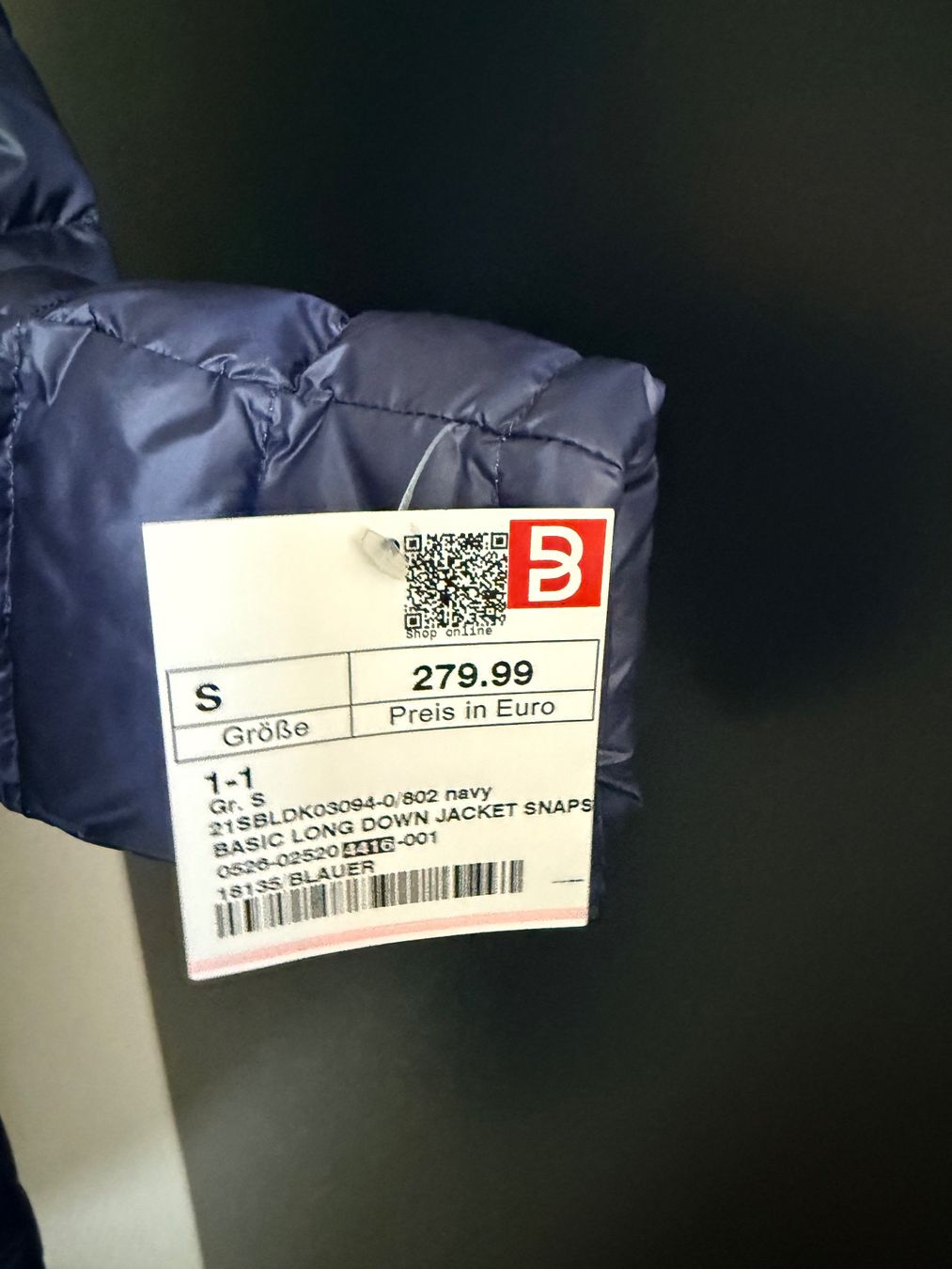 Giacche: Steppdaunenjacke - Marke "BLAUER" - Gr. S - NEU – Nuovo e nell'imballaggio originale da Greifensee venduto da 315ch1 5