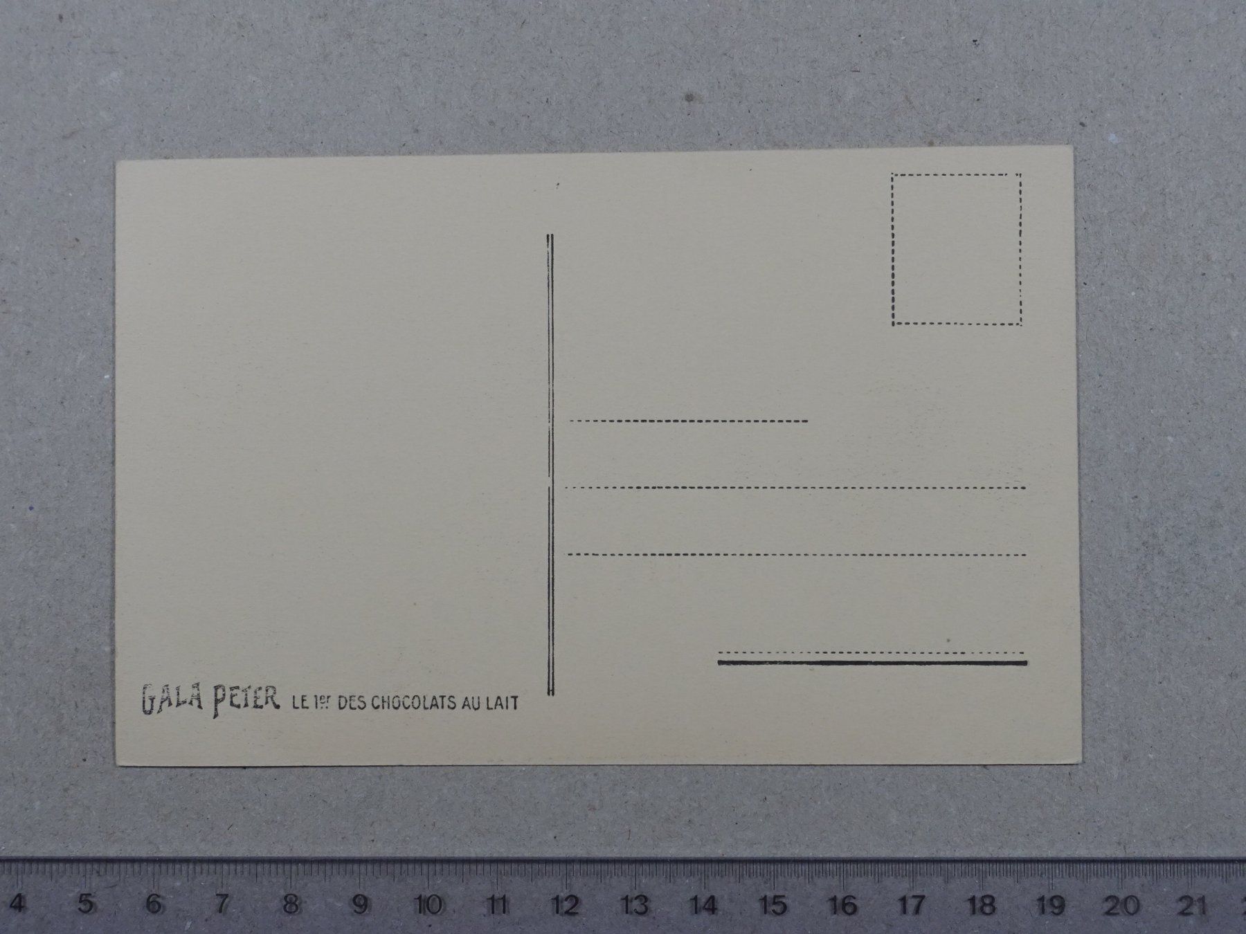Cartoline postali: Basel, Werbeaufdruck "Gala Peter", chocolats au lait – Usato da Lenzburg venduto da fh1 1