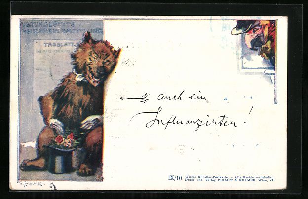 Cartes postales: Philipp + Kramer Nr. IX /10: Lachender B – D'occasion à Berlin par bartko-reher