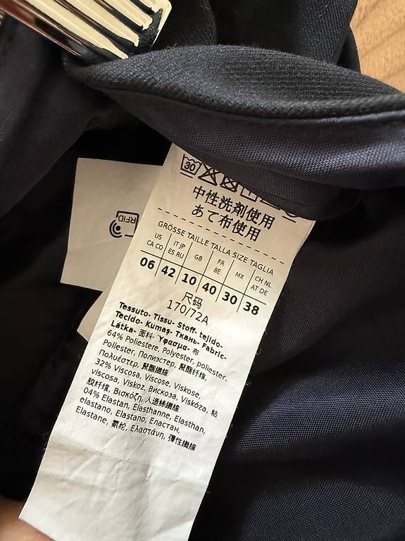 Pantaloni: MAX&Co. Stoffhose  Dunkelblau  Gr. 38 – Usato da Zürich venduto da My_little_boutique 2