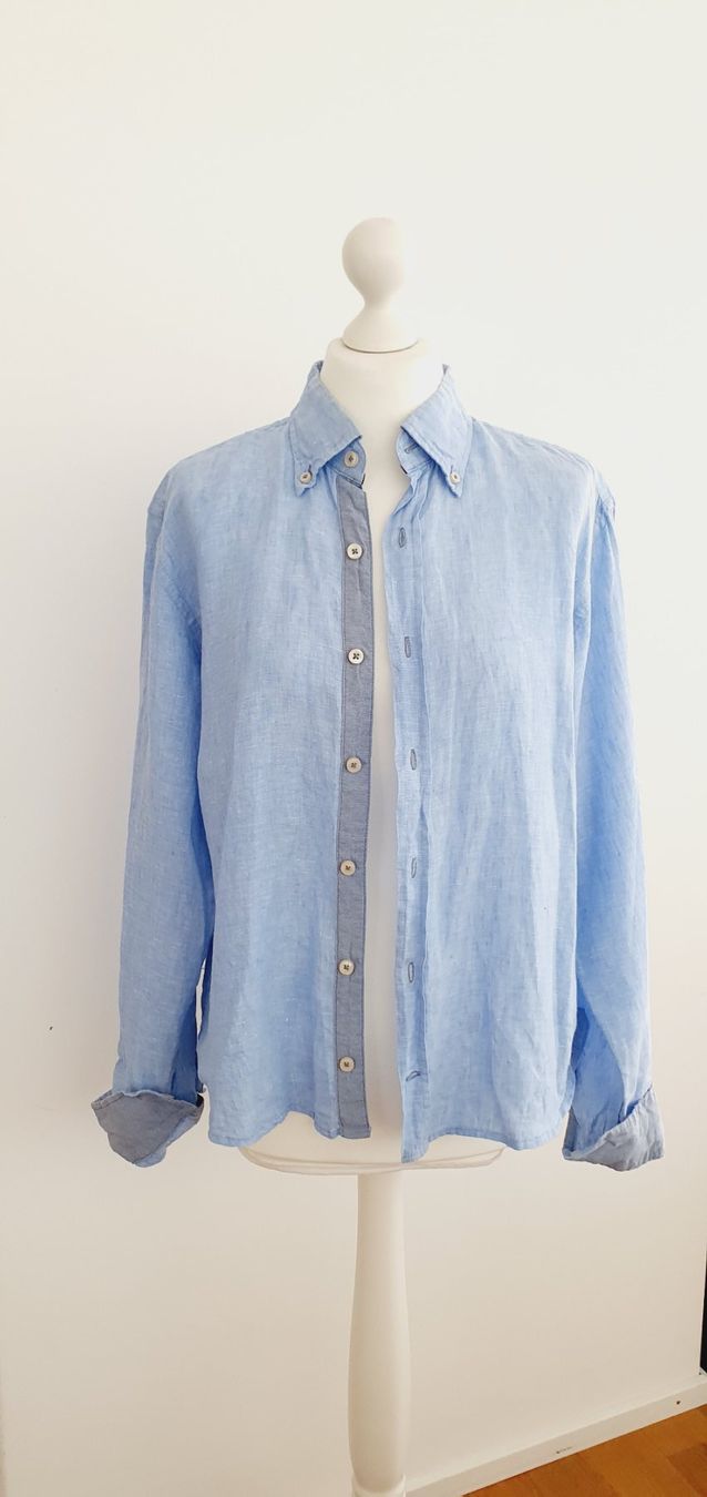 Chemises: Leinen Hemd 100% Gr. M hellblau – D'occasion à Stansstad par InStyle8