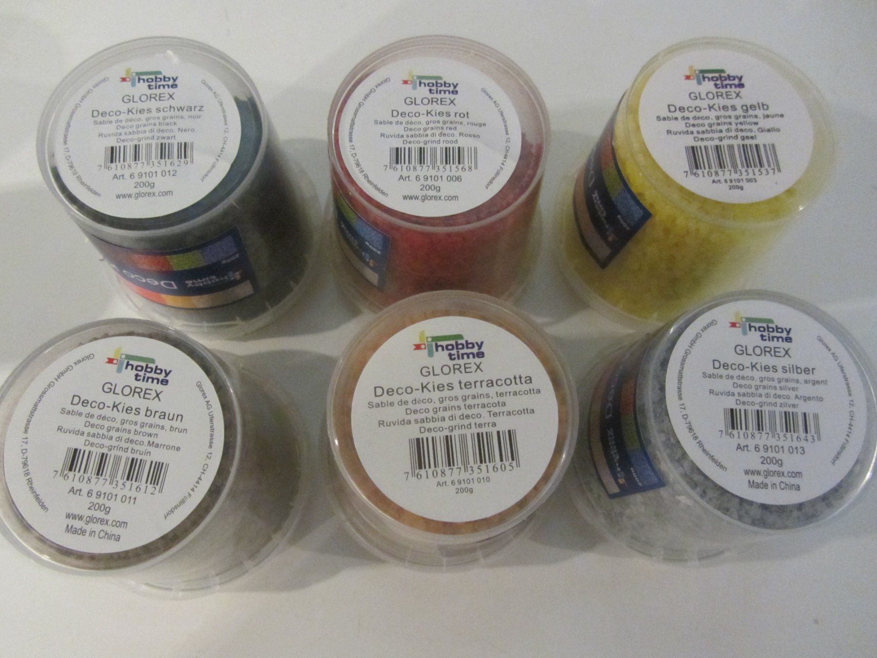 Tutte le decorazioni: 8 D. Deko-Kies à 200 g, 8 Farben – Nuovo e nell'imballaggio originale da Egliswil venduto da chroetli22 5
