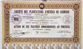Société des Plantations d'Hévéas de Caukhoi SA - 1948