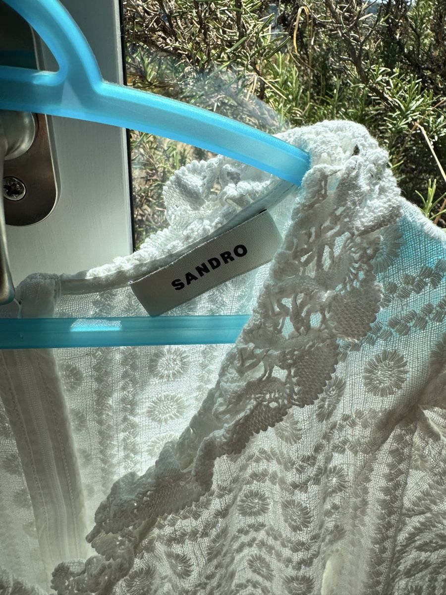Sandro Vestiti: Sandro Dress White Lace Size 38 – Usato da Umiken venduto da RachelStenders 1