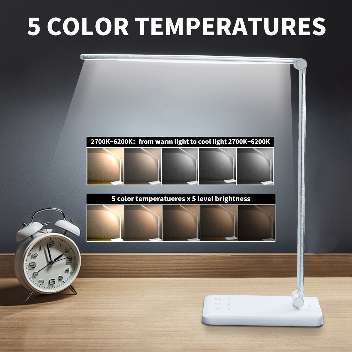 Lampade: LED Schreibtischlampe Tischlampe USB – Nuovo (secondo la descrizione) da Thun venduto da nuonuo 2