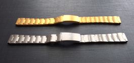 Vintage: 2 x Uhrenband OPTEL SWISS (Stahl/Inox)