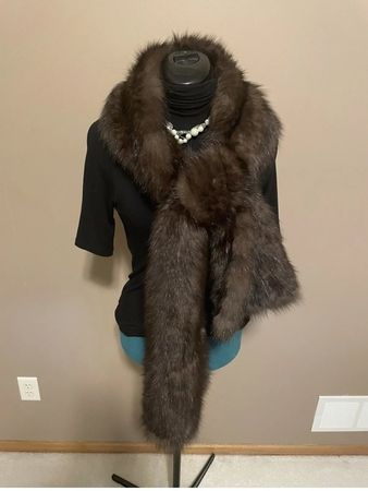Zobel Pelz Schal Pelzschal sable fur pelliccia zibellino