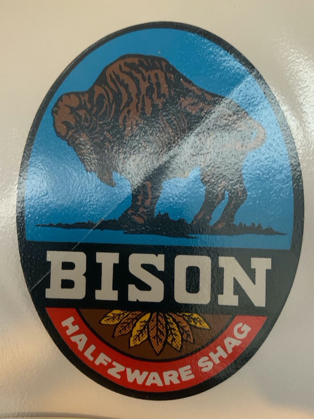 Aufkleber: Bison Halfzware Shag Aufkleber – Gebraucht aus Wiggen von Antoniotto
