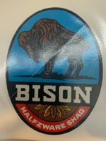 Bison Halfzware Shag Aufkleber