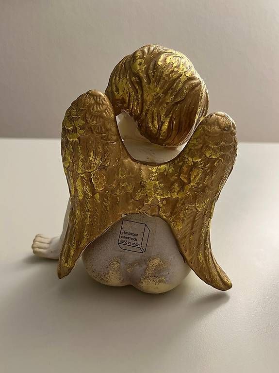 Figuren: Putto Engel in Weiss Gold – Gebraucht aus Bern von TraLala8 1