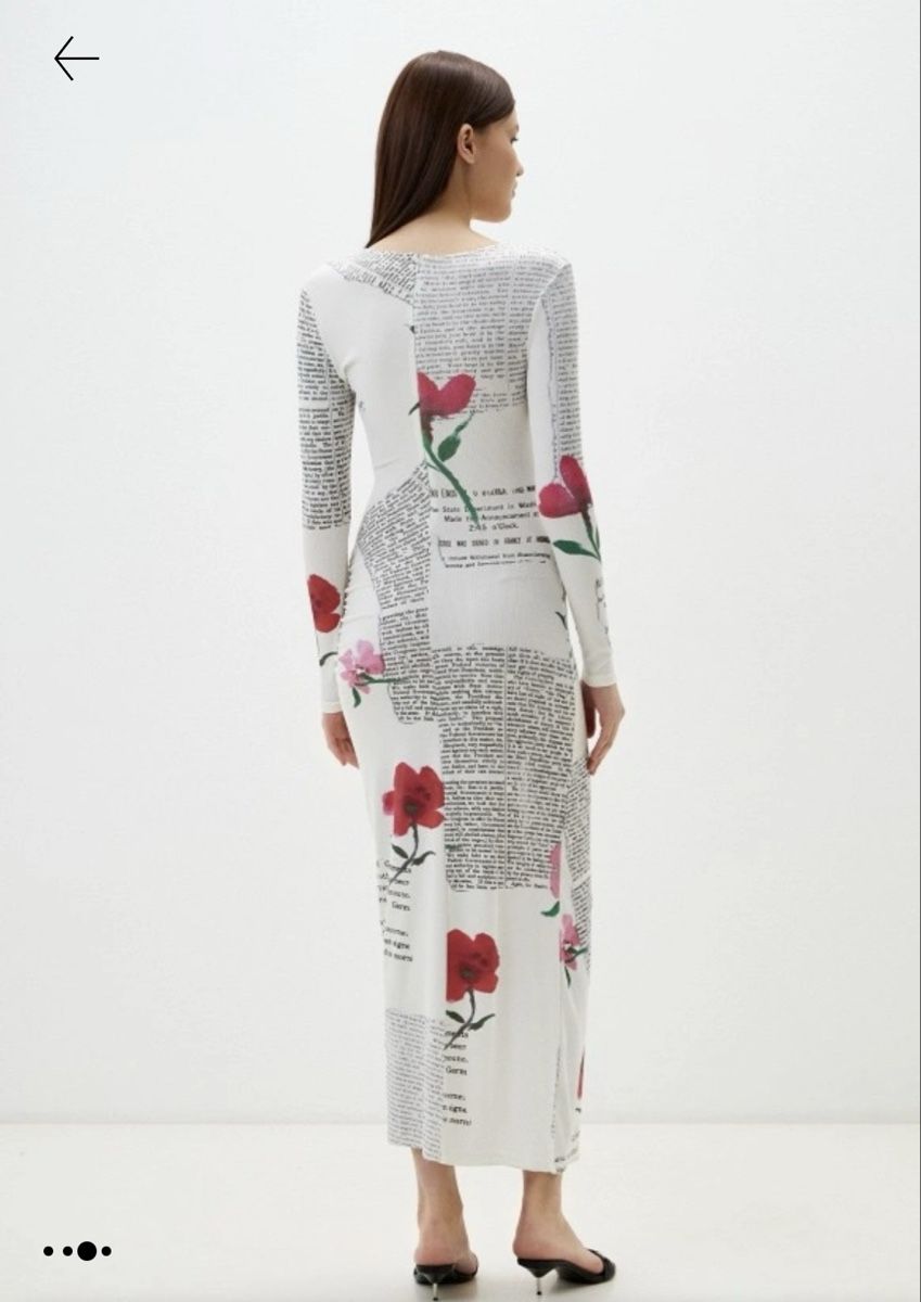 Vestiti: Robe Desigual longue Taille M imprimé fleurs et texte – Usato da Vuippens venduto da Anna_as 1