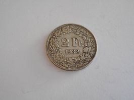 Pièce de 2 Fr. Suisse en argent de 1932