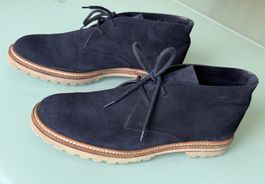 BALLY Gills Navy Chukka Wildleder Stiefel Desert Boots 44