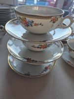 Tasses, sous-tasse,  assiettes dessert porcelaine Langenthal