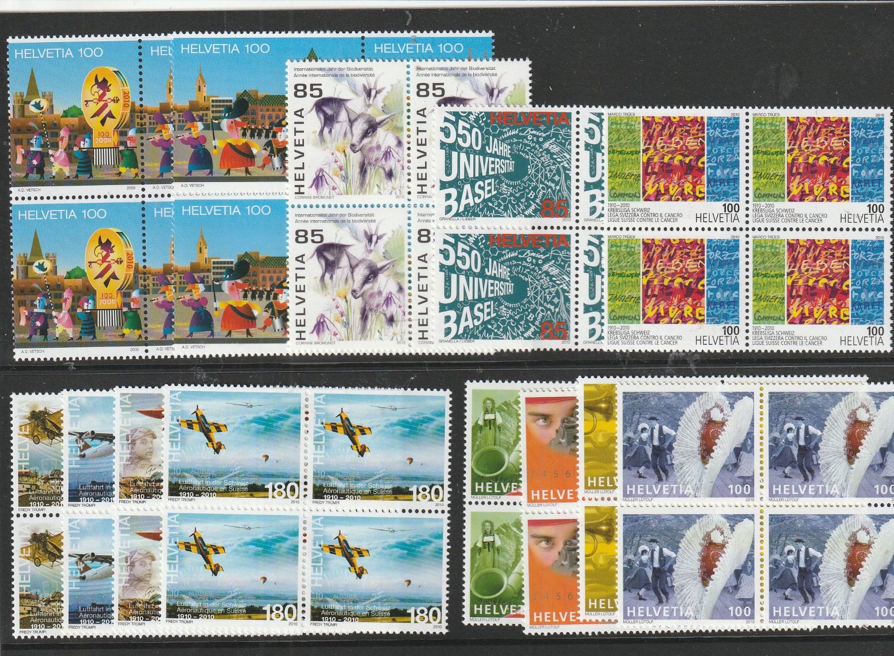 Tous les timbres: CH Frankaturware Viererblocks ungestempelt – D'occasion à Rupperswil par Ema10