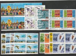 CH Frankaturware Viererblocks ungestempelt