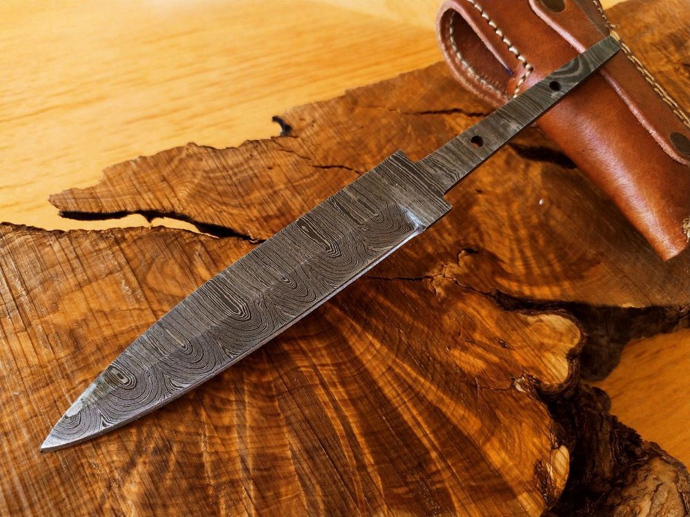 Damastklinge Rohling Klinge DAMASKUS Messer Damast Schmiede | Kaufen ...