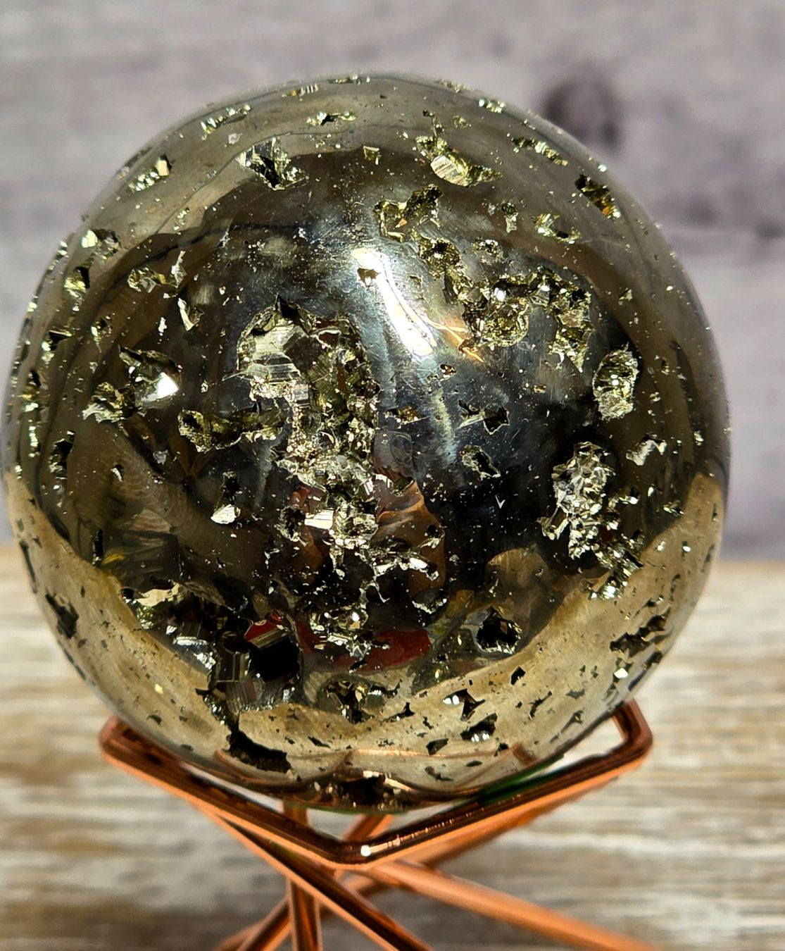 Minerali & Pietre curative: Top HQ Pyrit Kugel B 49mm 247g – Nuovo e nell'imballaggio originale da Matzingen venduto da Shay_Crystalz 2