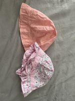 2 cappellini estivi bimba cotone rosa fiori 🌸 tg 3-6 mesi