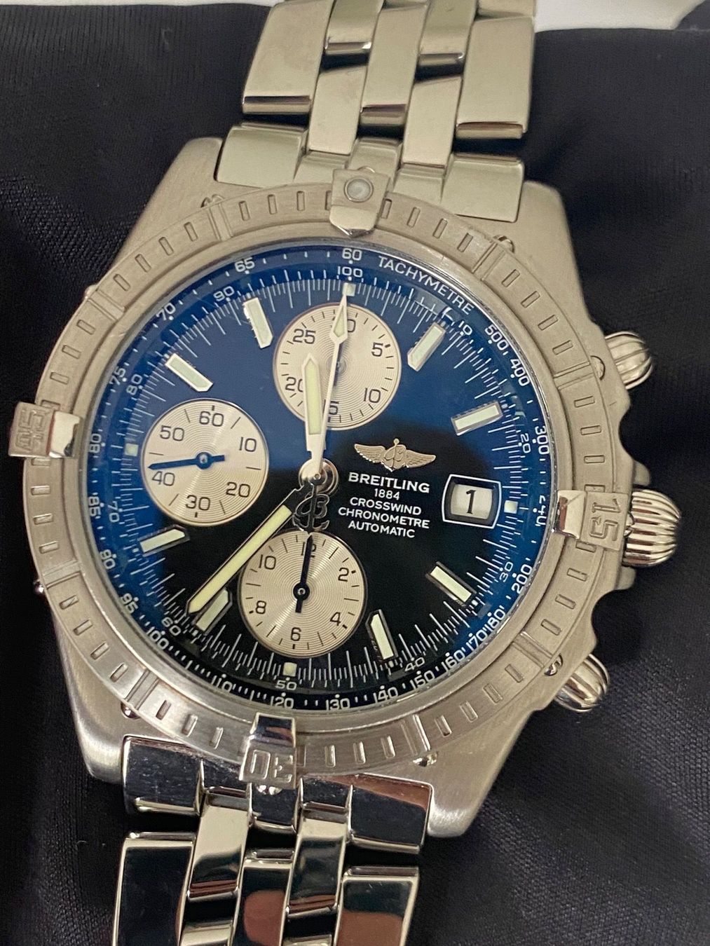 Breitling Uhren: Breitling Crosswind, 43mm, Stahl, schwarz – Gebraucht aus Luzern von watch-collection 3