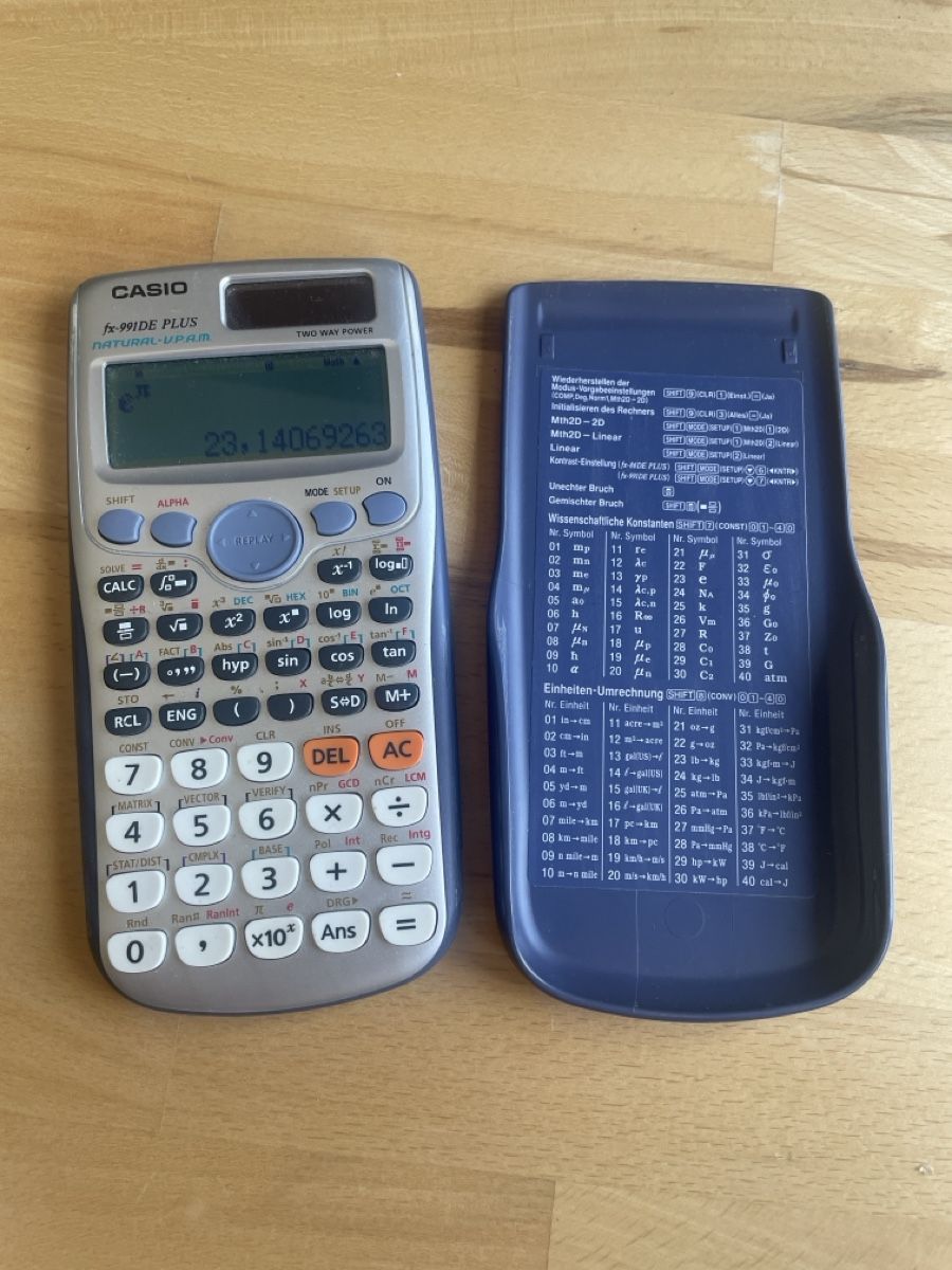 Casio Taschenrechner: Taschenrechner Casio fx-991DE Plus – Gebraucht aus Zürich von toe_7gmv