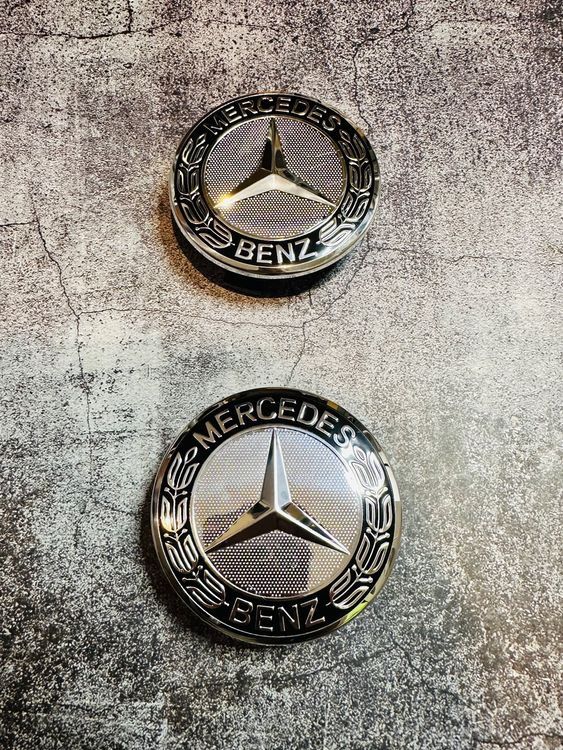 W204 Zubehör 4x Nabendeckel Glanz 75mm Für MERCEDES BENZ Nabenabdeckung Mercedes