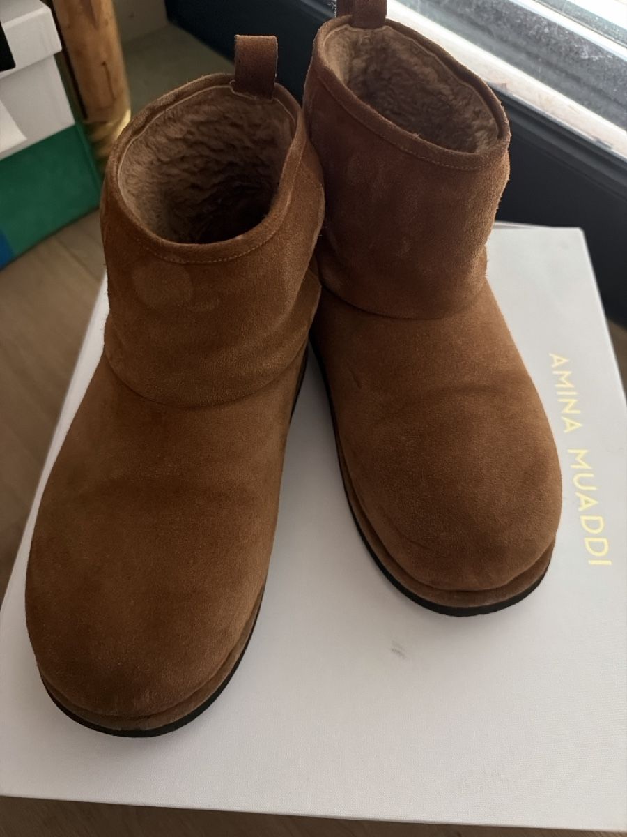 Scarpe da donna: Amina Muaddi suede boots – Nuovo (secondo la descrizione) da Genève venduto da val_rp9x 3