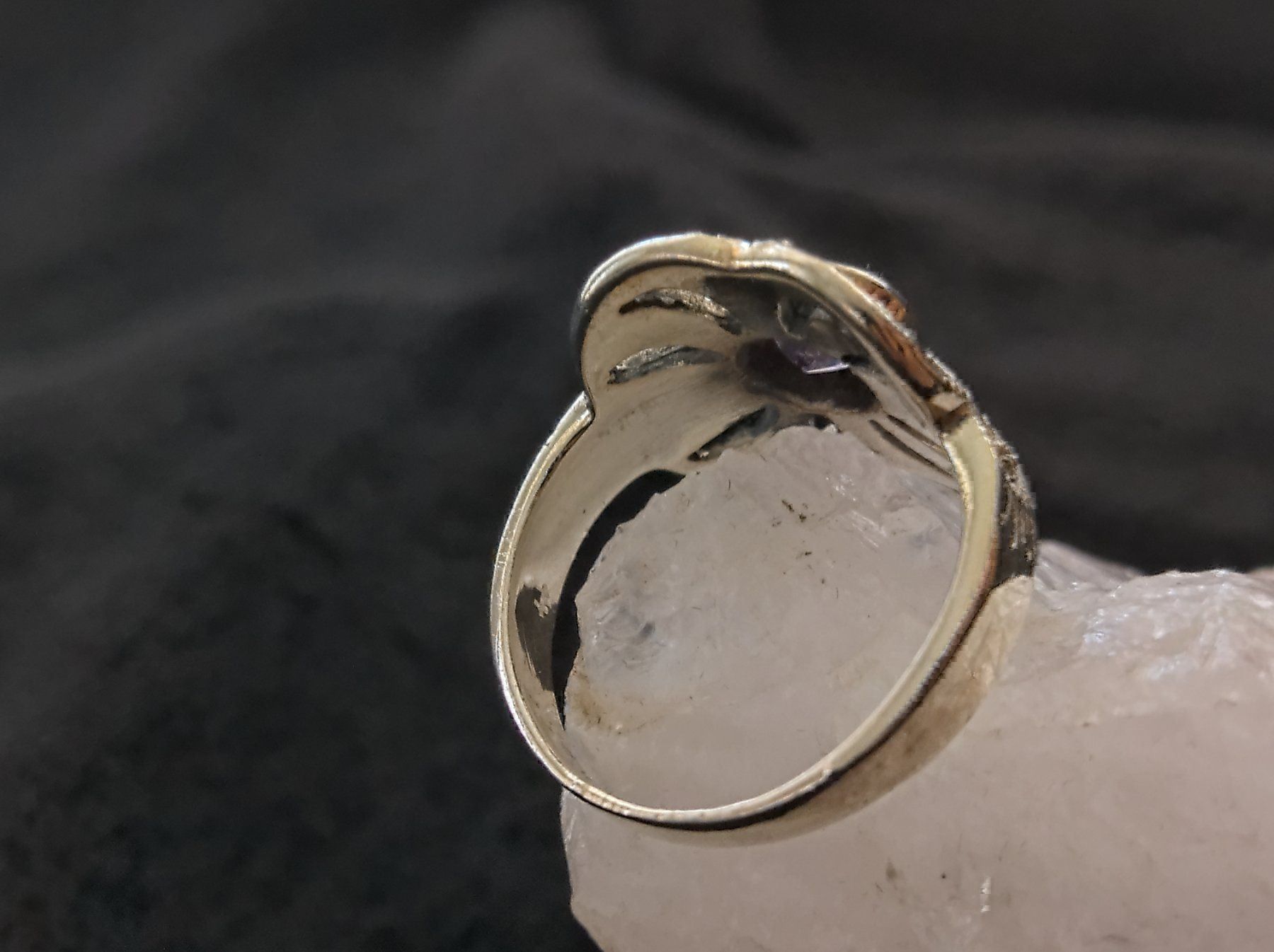 Anelli: Ring Silber 925 mit lila Stein – Usato da Istighofen venduto da Ringparadies 1