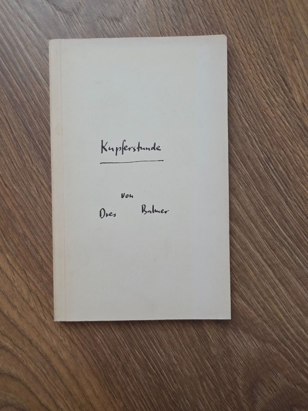 Libri: Kupferstunde von Dres Balmer – Usato da Nebikon venduto da Japostyle_2