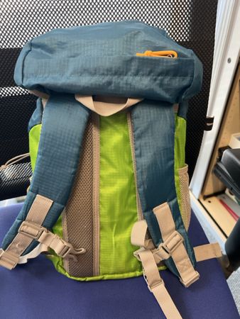 Rucksack faltbar blau-grün leichte Zustand