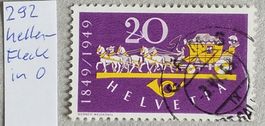 1708A) 292, Abart heller Fleck in der 0
