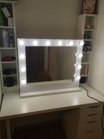 Hollywood Schminkspiegel mit LED Beleuchtung und Dimmer