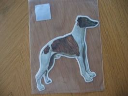Whippet stehend Kleber