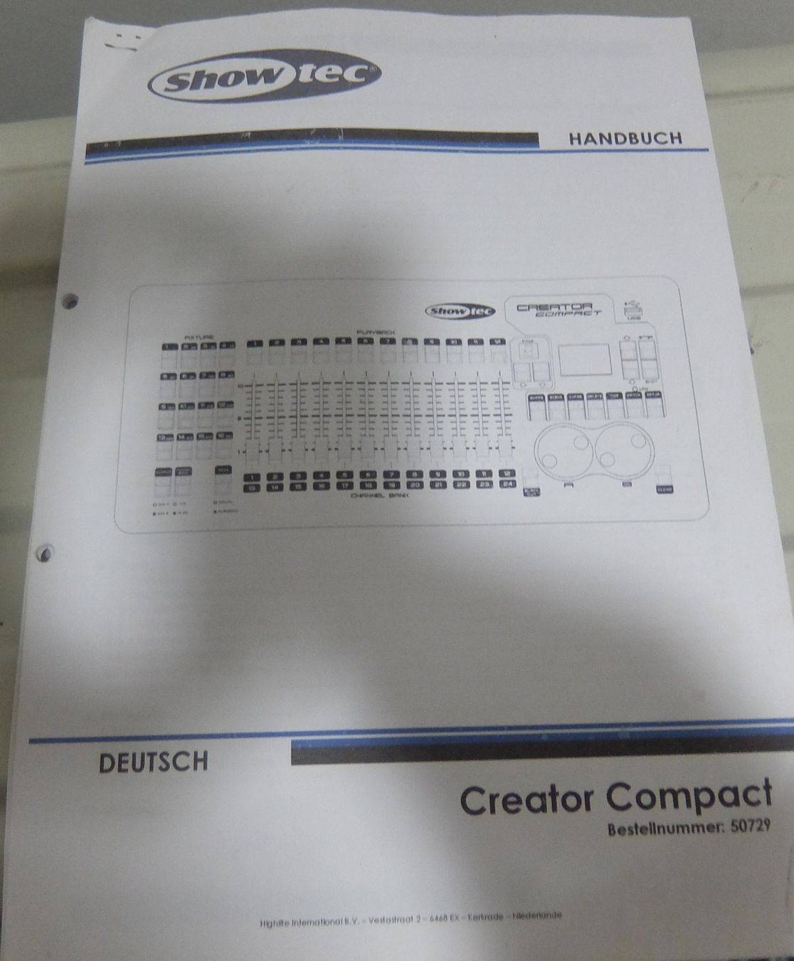 Showtec Sistema di controllo: Showtec Creator Compact Moving Light Controller – Usato da Basel venduto da Elektronik_Markt 9