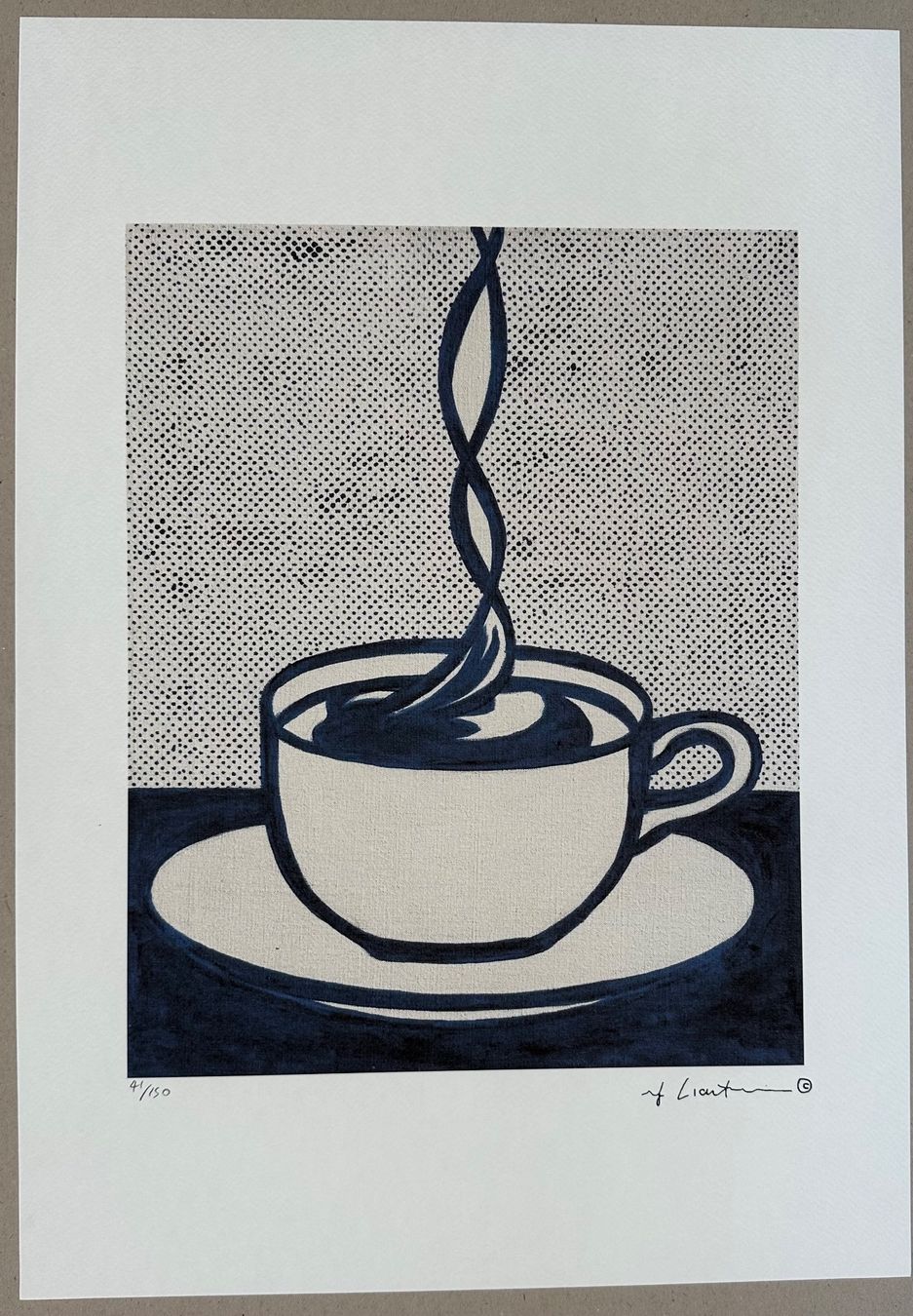 Poster & Bilder: Roy Lichtenstein: Coffee Time 41/150 – Neu (gemäss Beschreibung) aus Meilen von Smgdesign