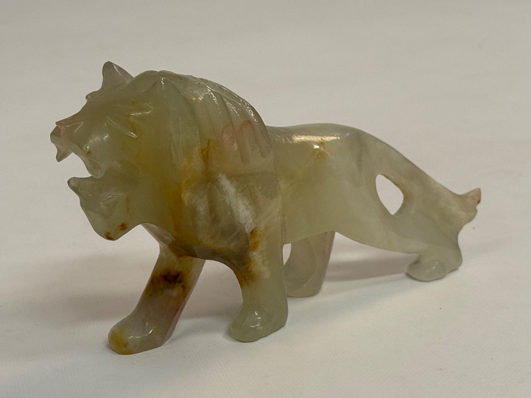 Statuette: Wächterlöwe aus Stein / Onyx Figur – Usato da Itingen venduto da uhu777 4