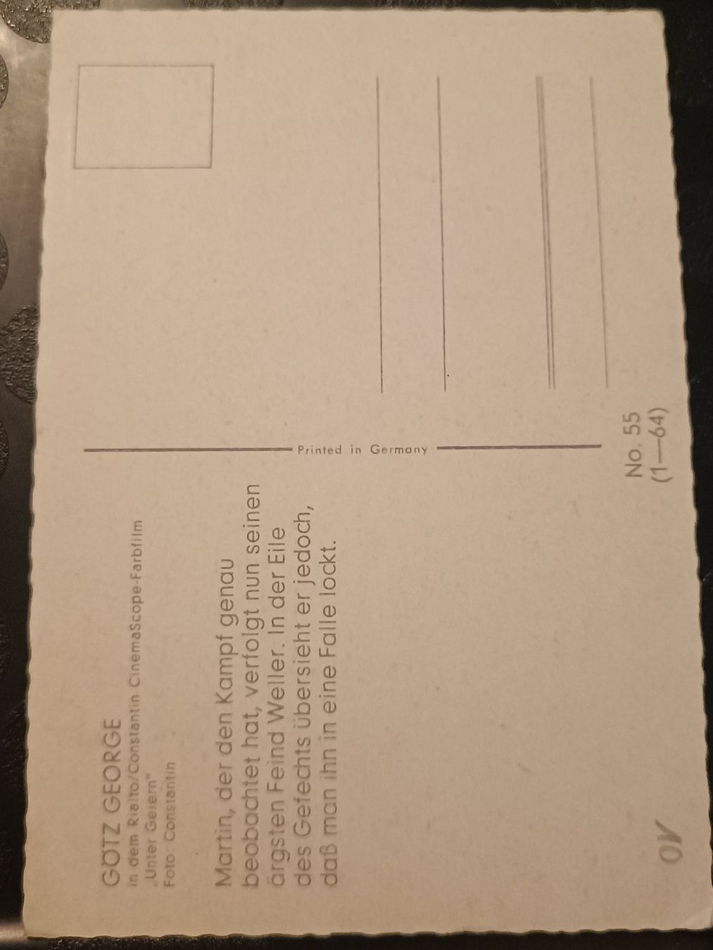 Autographes: Götz George - signierte Autogrammkarte – D'occasion à Menziken par Artographs 1