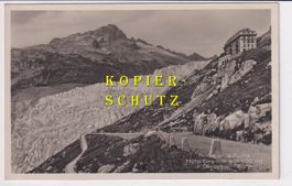 Furkastrasse - Hôtel Belvédère und Rhonegletscher /bi