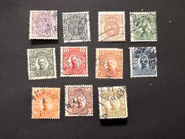 Schweden Lot uralt 1910/14 gestempelt  (E1927)