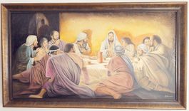Wunderschönes Bild mit Jesus und seine Jüngern