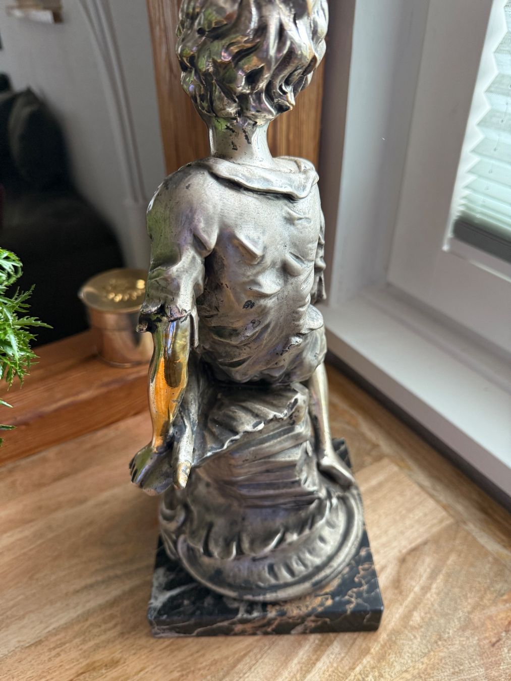 Sculture & Statue: Antike versilberte Figur G. Bozzetto – Usato da Dielsdorf venduto da bambus1 2