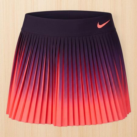 Nike Damen Tennisrock Plissee Gr. L Violett-Rosa