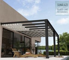 Pergola adossée Stockholm 3.5x6.6m aluminium