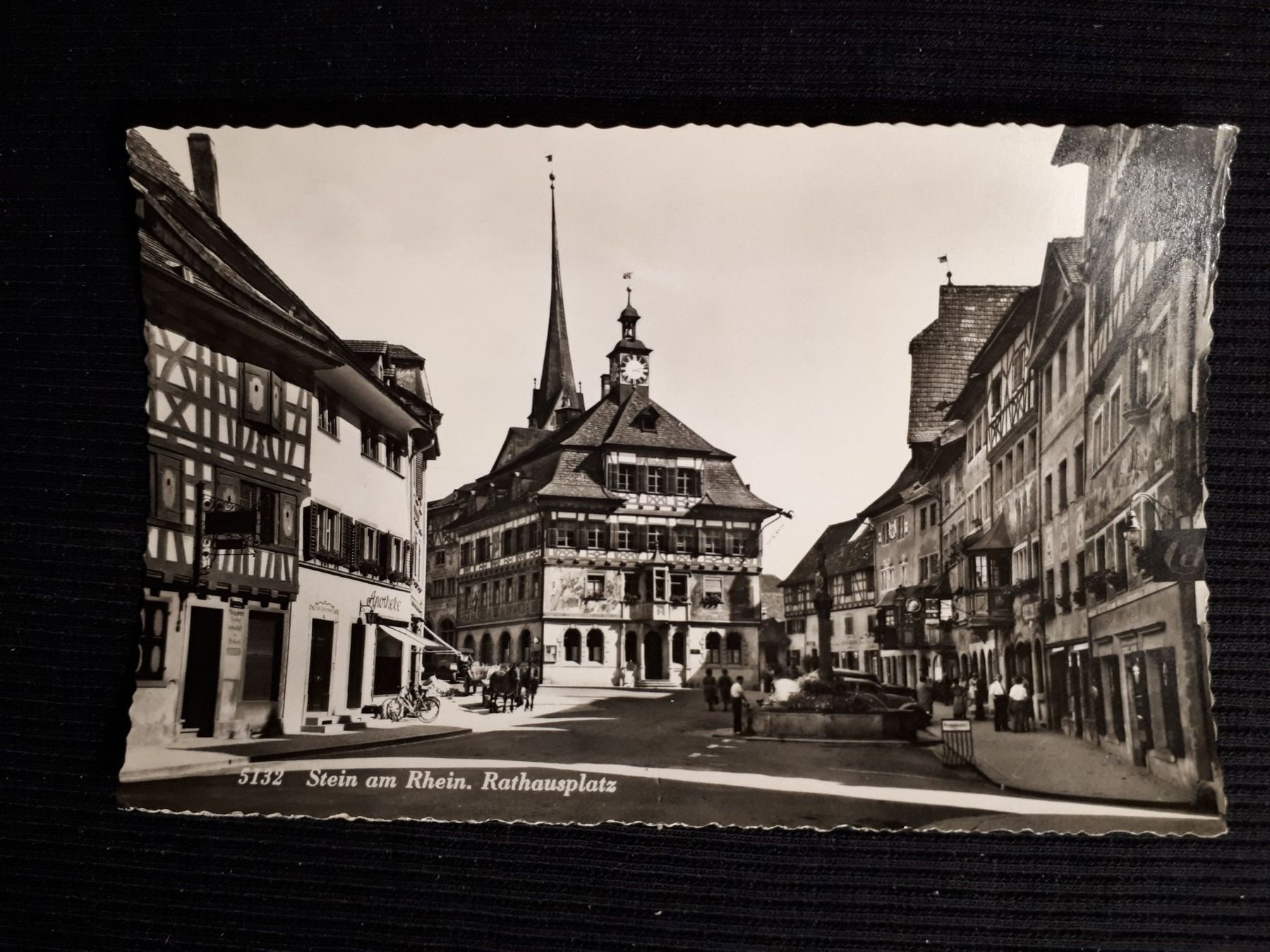 Cartoline postali: STEIN AM RHEIN - ANIMIERT OLDTIMER - PFERDEWAGEN – Usato da Ponto Valentino venduto da giorgia06