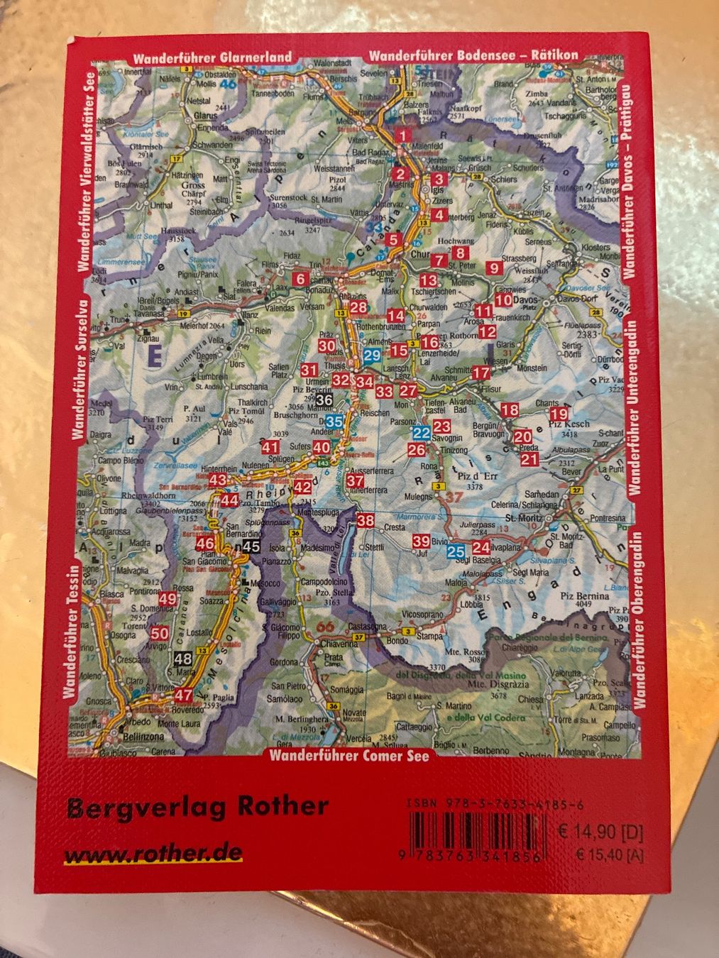 Libri: Rother Wanderführer Chur - Hinterrhein – Usato da Uster venduto da Issoja 1