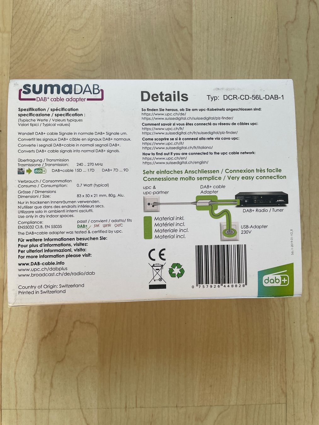 Adaptateurs: DAB+ Cable Adapter von Sumatronic – D'occasion à Wolfhausen par Mawere 2