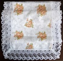 Tischlaufer Shabby gelb Rosen roses jaunes