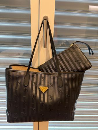 Maison Mollerus Shopper Bern Vinerus schwarz/gold