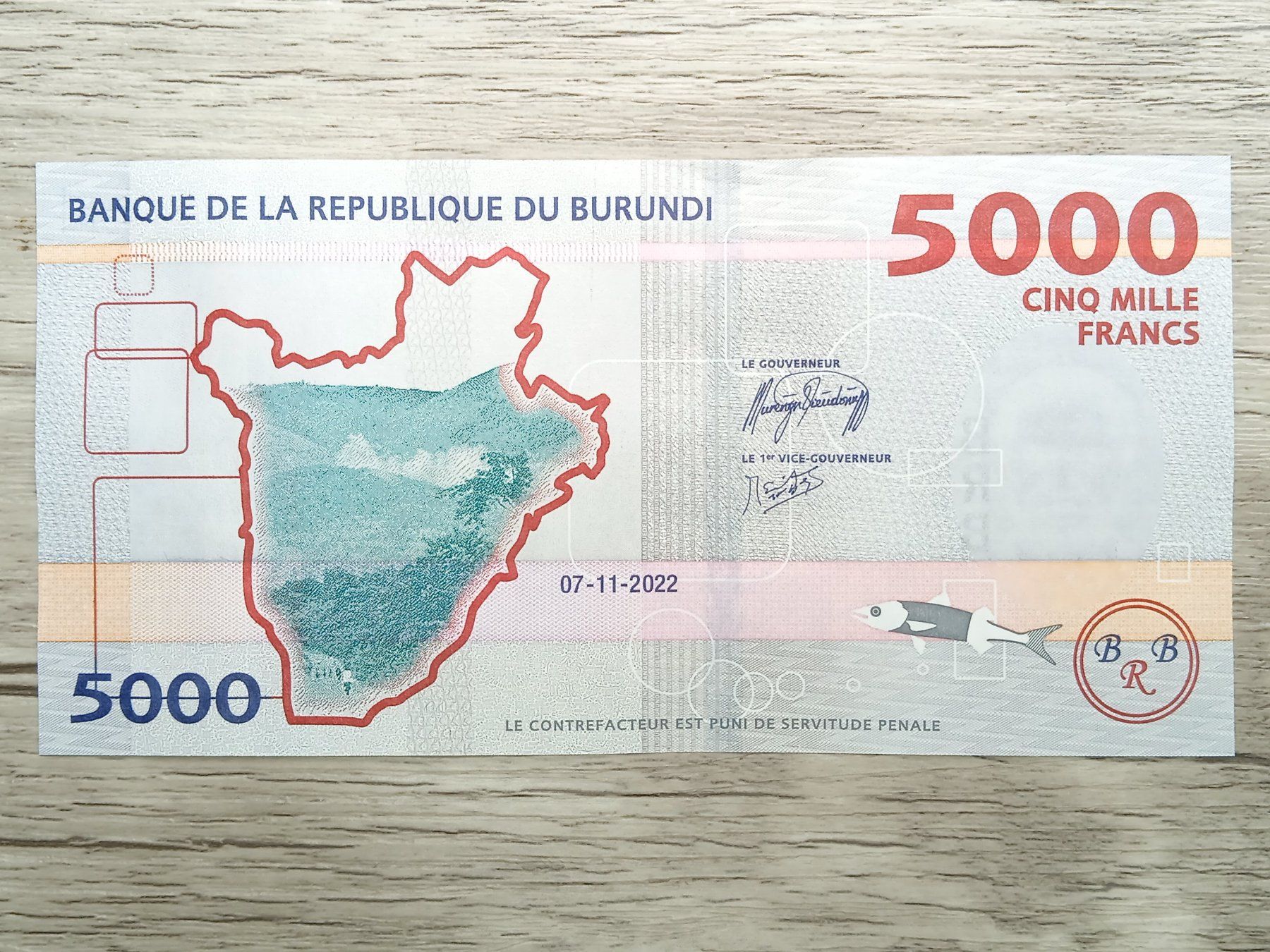 Banconote: Billet Burundi 5000 Frs. UNC – Nuovo (secondo la descrizione) da Cousset venduto da Patricio77 1