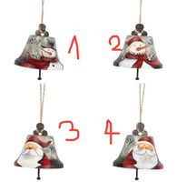 Baumschmuck Glocken 6,5cm Metall mit feinem Klang
